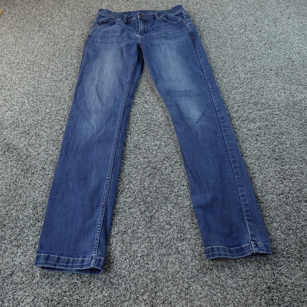 Mugsy‎ Jeans Mens 28X31 Dark Blue Denim Pants Straight Leg Stretch Preppy Fade